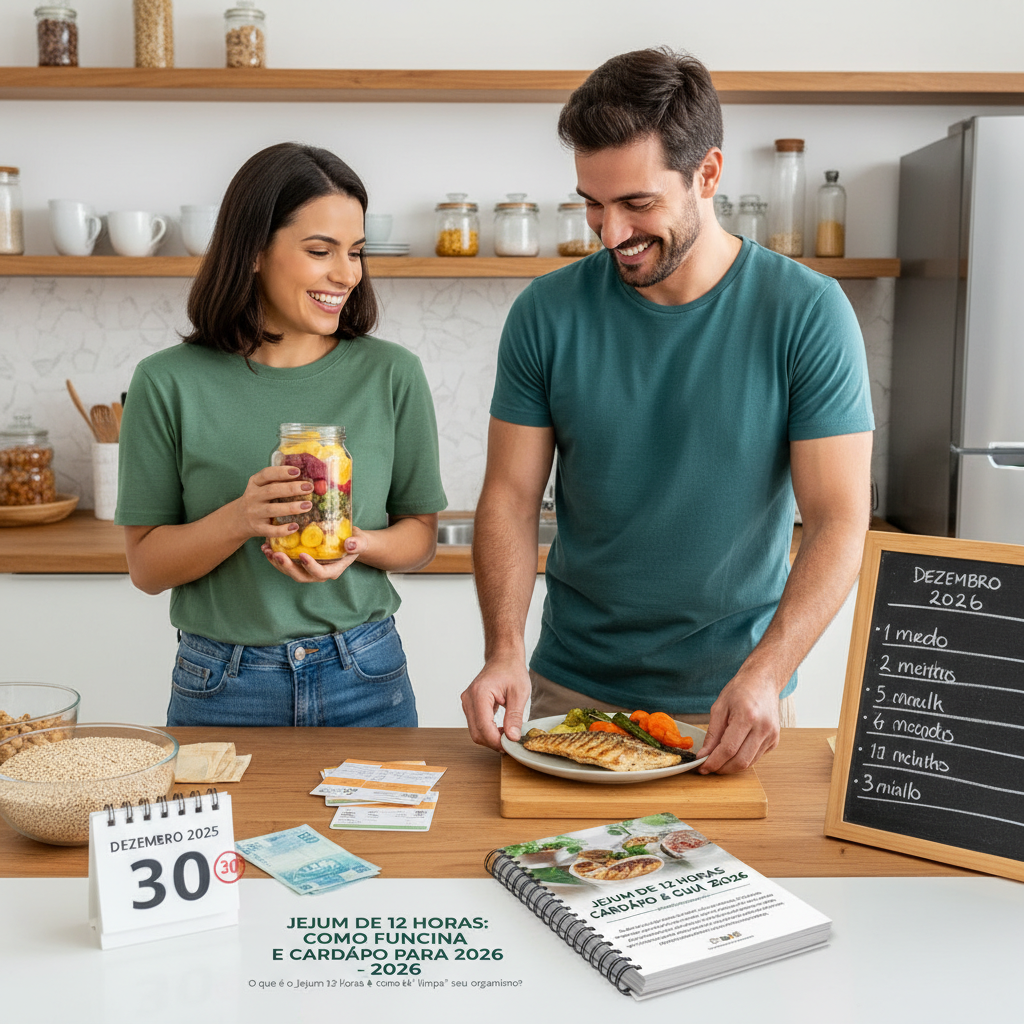 Pessoa praticando jejum de 12 horas seguindo o ciclo circadiano