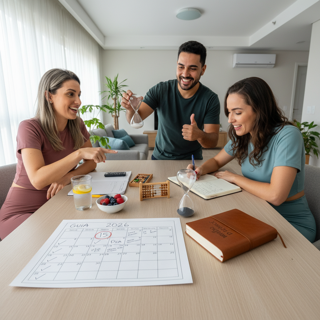 Calculadora de Jejum: Guia 2026 para Resultados Rápidos Usuário frustrado com aplicativos de dieta complexos buscando uma calculadora de jejum simples