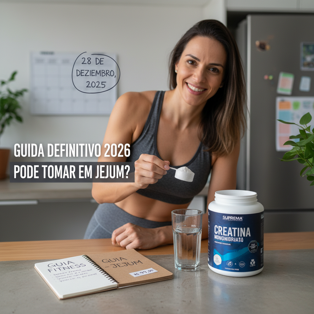 pode tomar creatina em jejum
