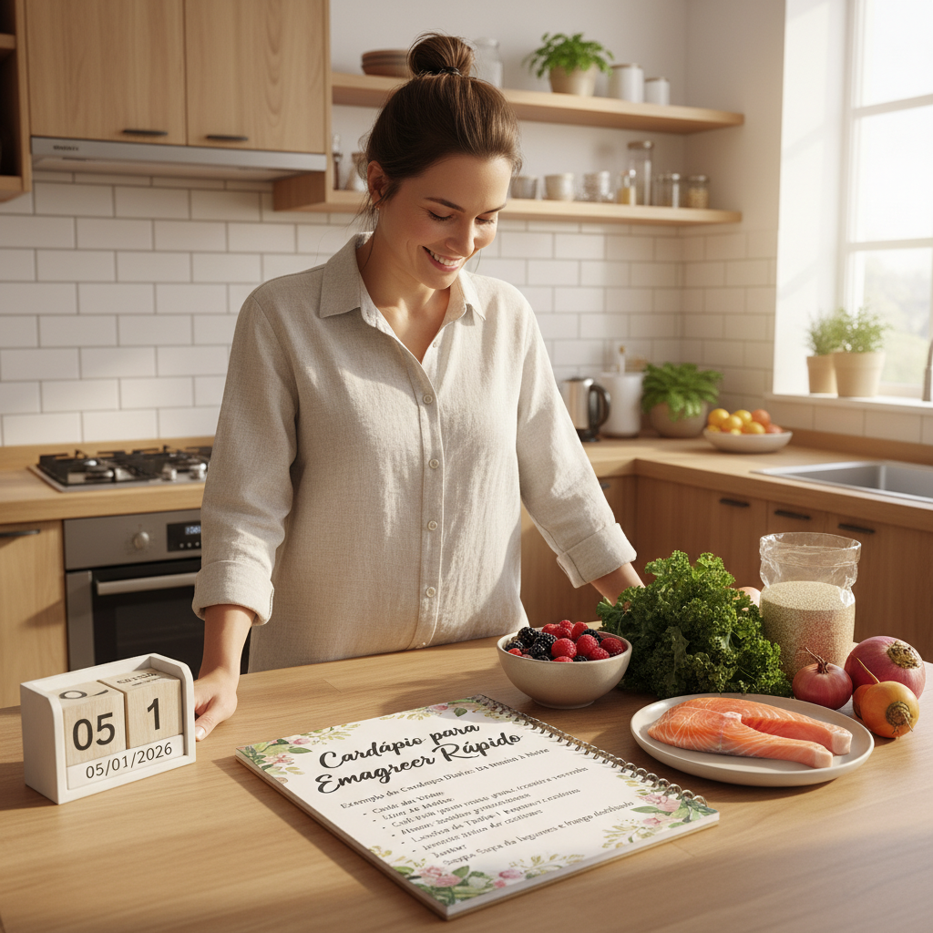 Cardápio para Emagrecer Rápido: Guia Estratégico e Prático Exemplo de Cardápio Diário: Da Manhã à Noite