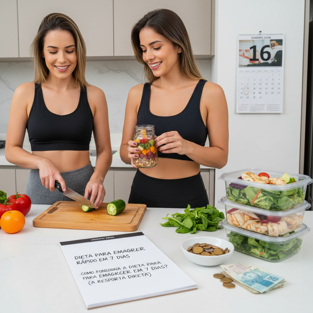 Dieta para Emagrecer Rápido em 7 Dias: O Guia Definitivo Homem analisando prato de comida saudável para dieta para emagrecer rápido em 7 dias