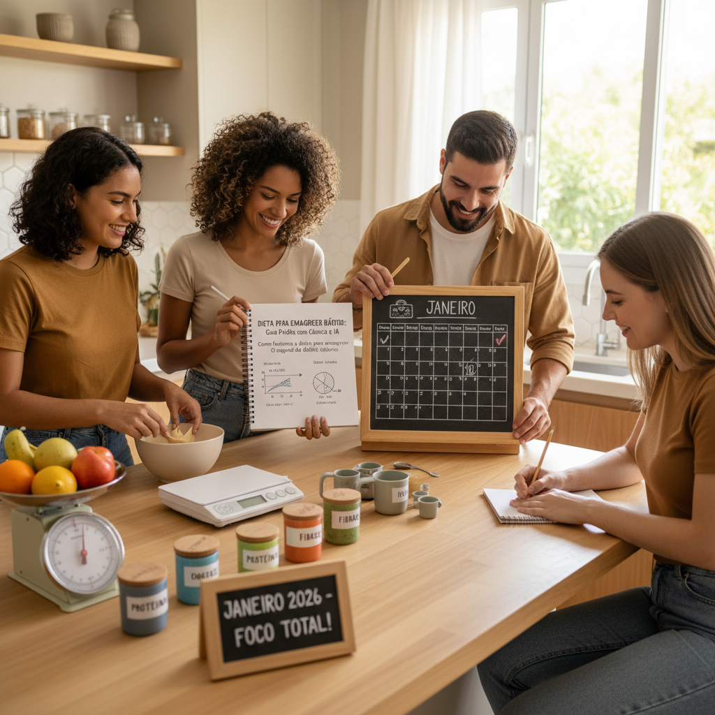 Dieta para Emagrecer Rápido: Guia Prático com Ciência e IA Infográfico sobre déficit calórico e dieta emagrecer rápido mostrando o equilíbrio entre ingestão e queima calórica