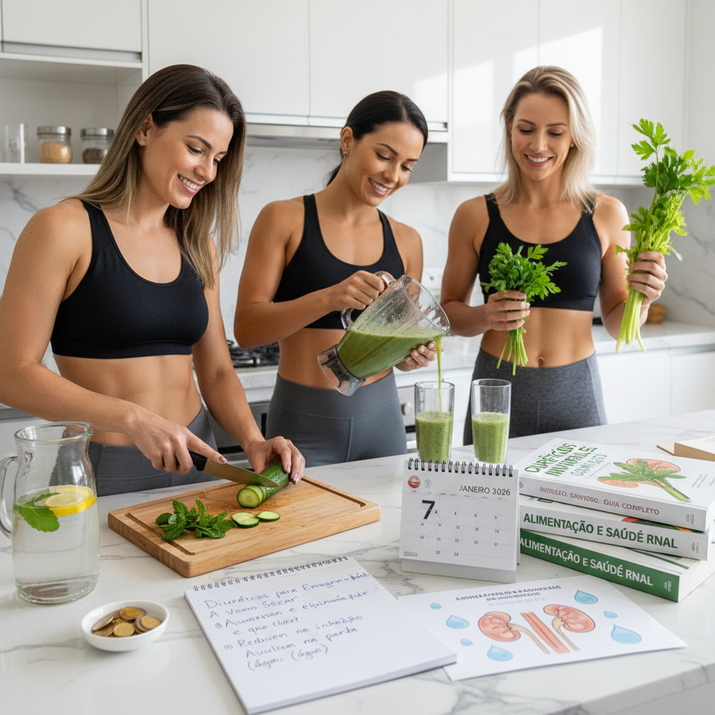 Análise de como os diuréticos para emagrecer rápido agem no organismo e a eliminação de líquidos pelos rins