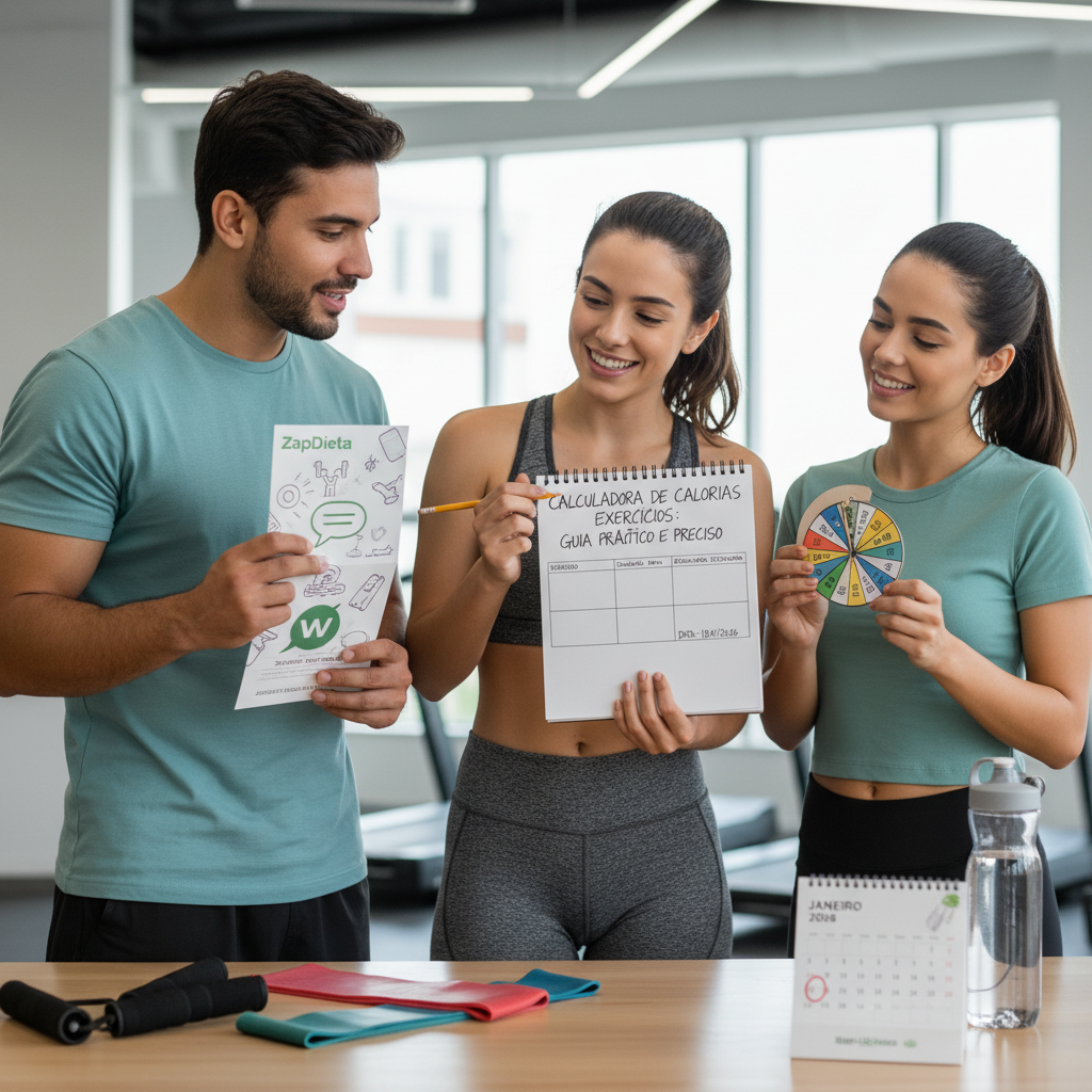 Calculadora de Calorias Exercícios: Guia Prático e Preciso Interface do ZapDieta no WhatsApp mostrando registro de exercícios por áudio