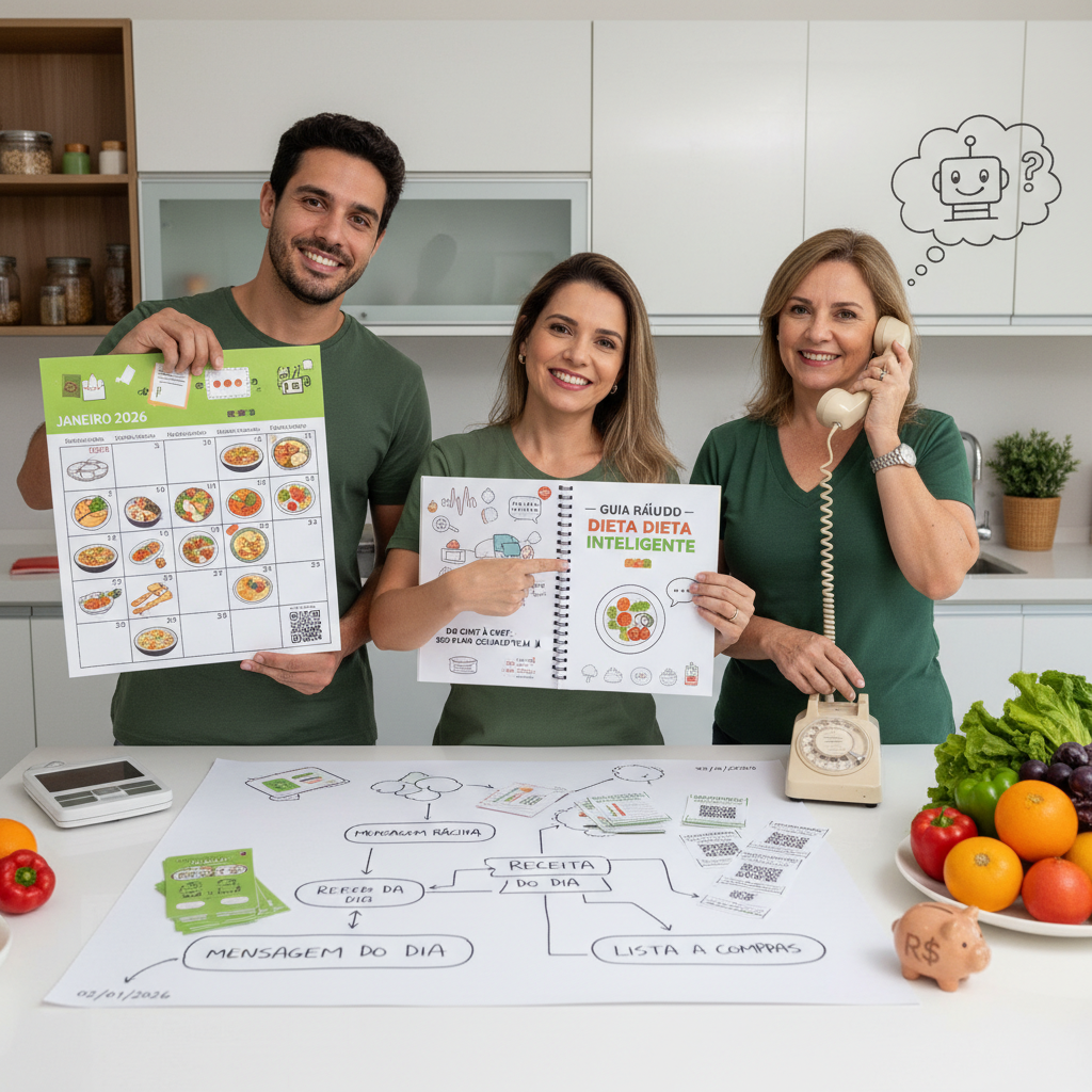 Dieta para Emagrecer Rápido: Guia Prático com Ciência e IA Interface do ZapDieta no WhatsApp analisando uma foto de prato saudável com visão computacional