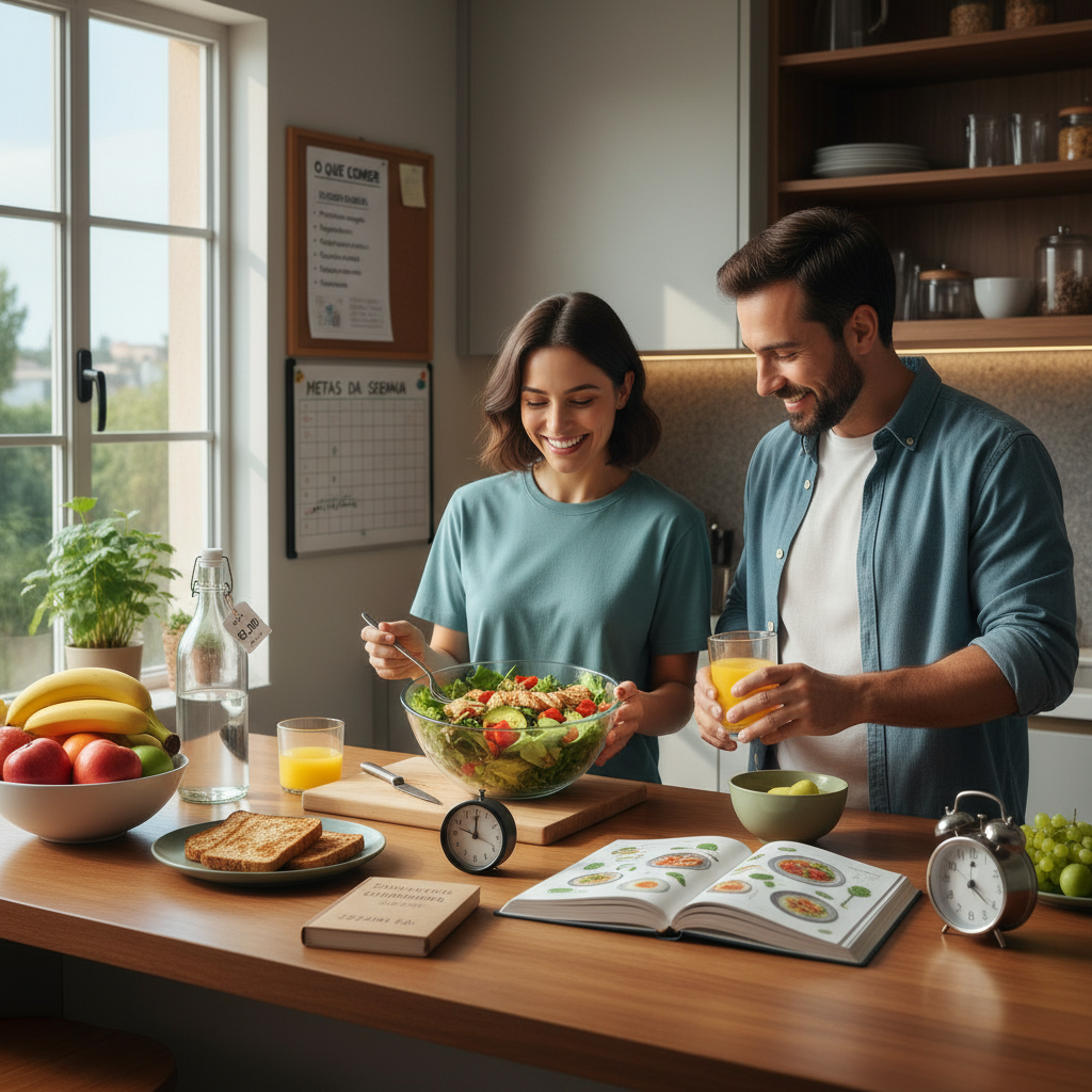 Exemplo de prato saudável e nutritivo para quebrar o jejum intermitente 16h