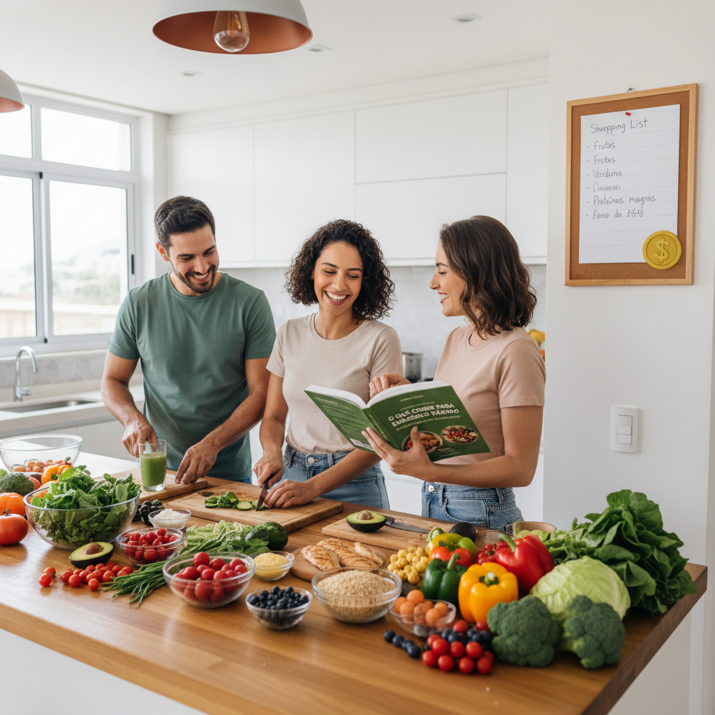 O Que Comer Para Emagrecer Rápido: Guia Prático e Definitivo O que comer para emagrecer rápido: mesa com alimentos saudáveis e densidade nutricional