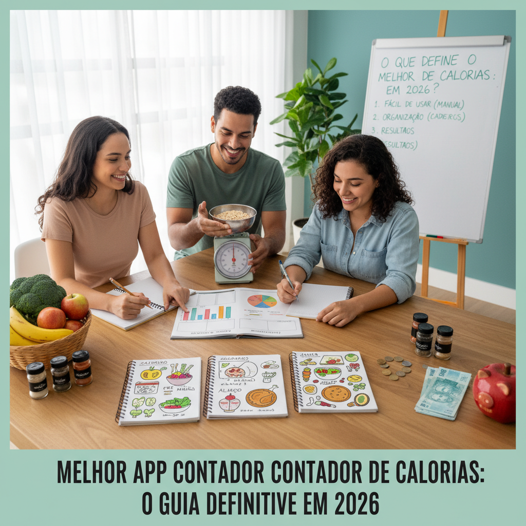 Melhor app contador de calorias com interface simplificada e IA