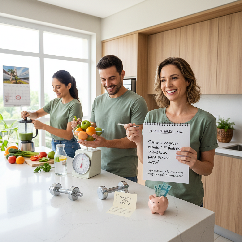 Homem escolhendo alimentos saudáveis para emagrecer rápido com ajuda de IA