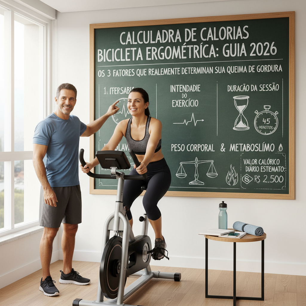 Calculadora de Calorias Bicicleta Ergométrica: Guia 2026 Gráfico mostrando os fatores de queima de gordura e calculadora de calorias bicicleta ergométrica