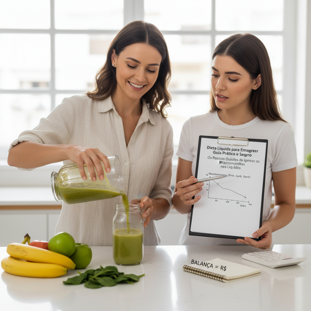 Dieta Líquida para Emagrecer Rápido: Guia Prático e Seguro Gráfico de macronutrientes em um celular mostrando proteínas e carboidratos