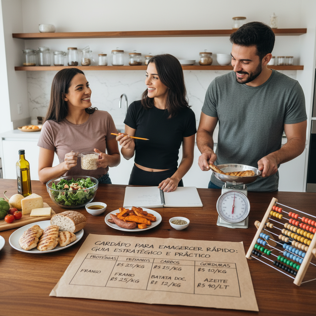 Cardápio para Emagrecer Rápido: Guia Estratégico e Prático Proteínas, Carbos e Gorduras: A Matemática dos Macronutrientes